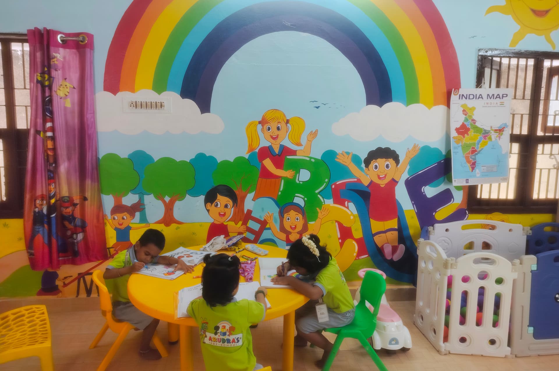 Preschool outdoor play and physical activity at Arudra Preschool Chennai