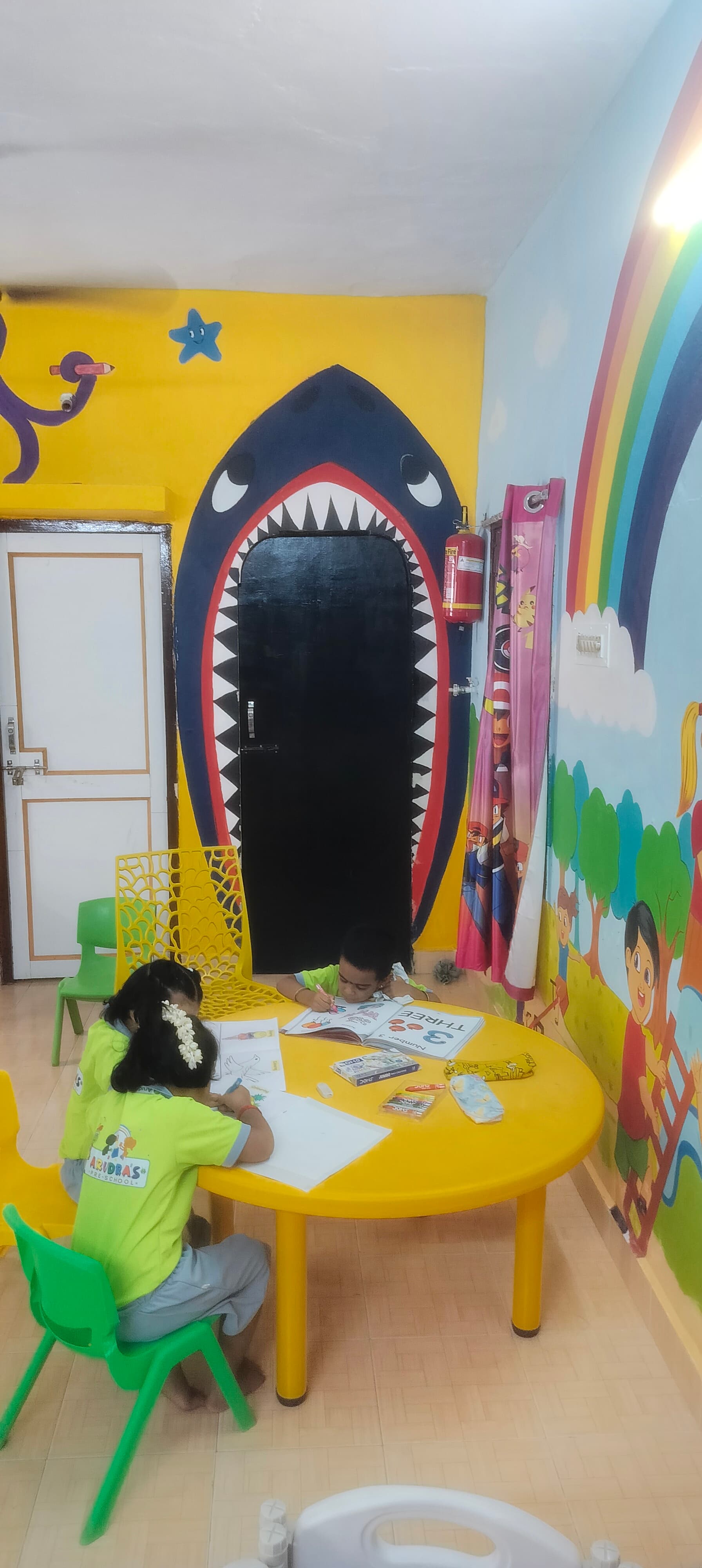 Interactive storytelling and phonics circle at Arudra Preschool